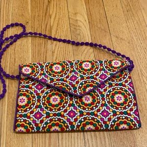 Multicolor crossbody purse